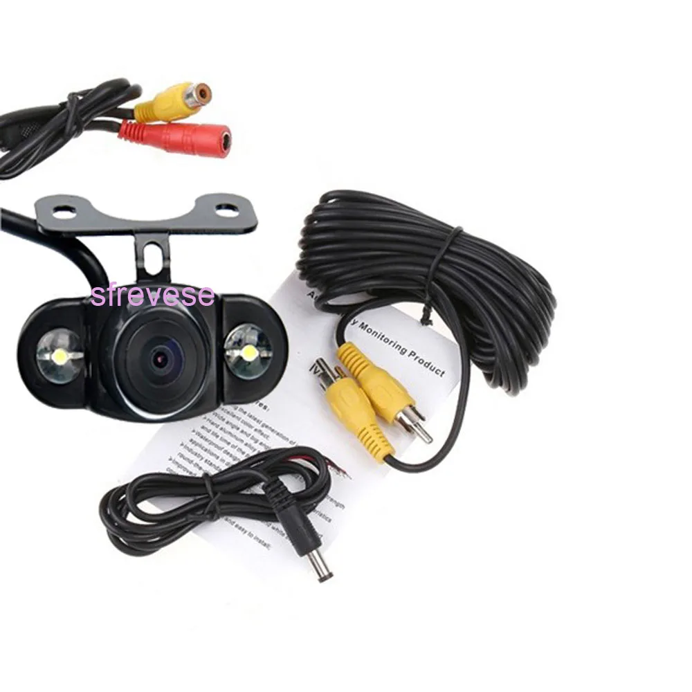 Wireless 2 LED Reversing Parking Backup Camera Car Rear View Kit System 170 degree + 4.3