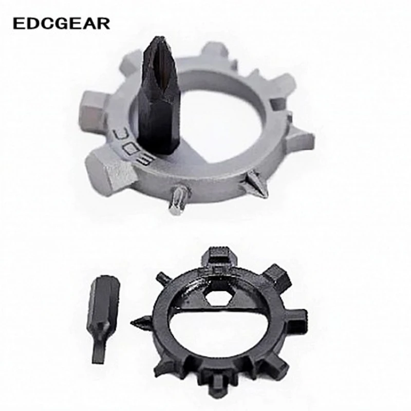 EDCGEAR Outdoor Screwdriver Repair Tools Multifunction Stainless Steel Combination Tool EDC Self-defense Anti-wolf Supplies