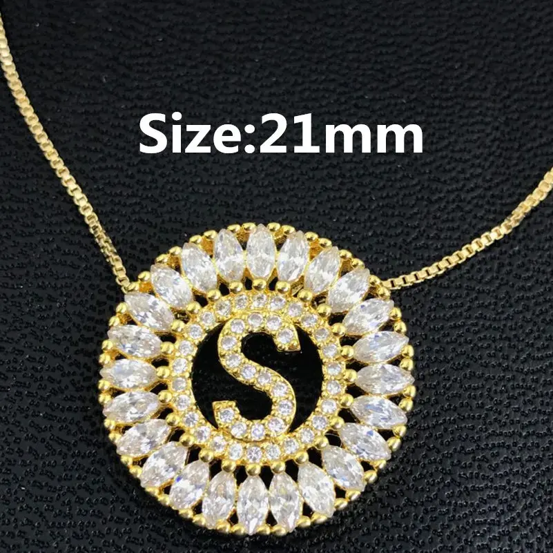 New Arrival Capital Letter S Pendant Necklaces Summer Joyas All-match Necklace Female Mandala De Letra Chain Pendant Accessories