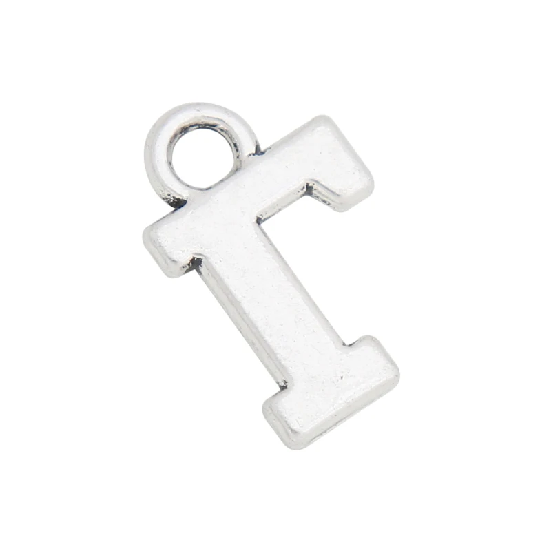 RAINXTAR Alloy Alphabet Charms Greek Letter Gamma Charms 9*14mm 50pcs AAC889