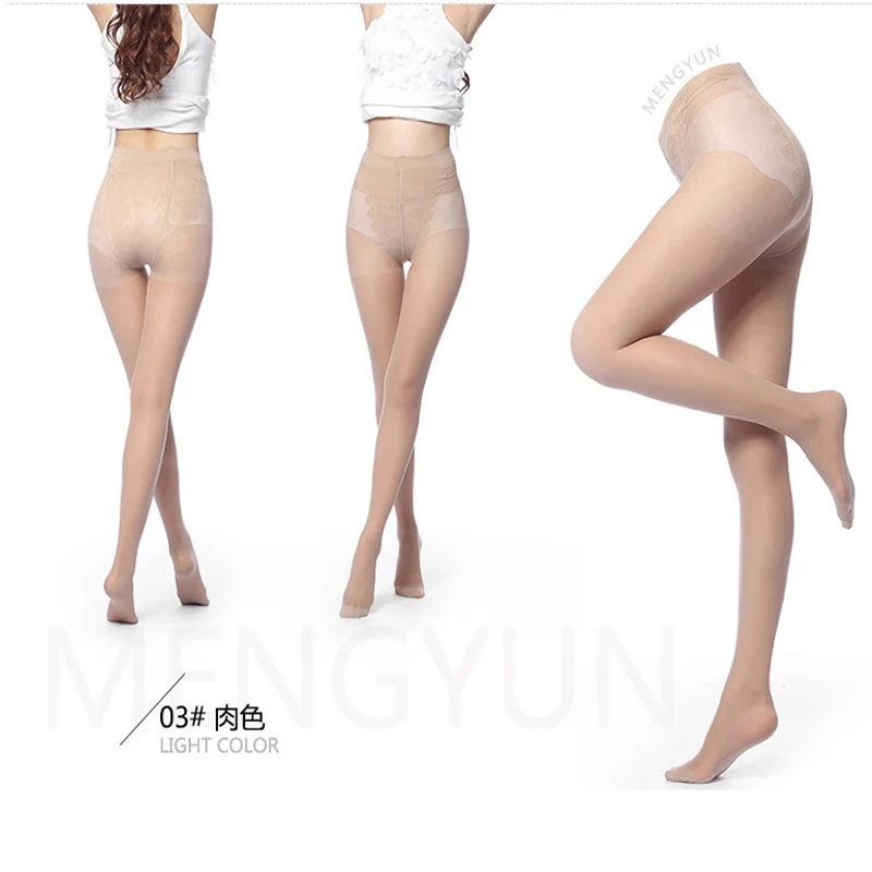 New Women Sexy Tights Anti Off Silk Pantyhose Seamless Spring Autumn Nylon Stockings Foot Massage Butterfly 40D Pantyhose