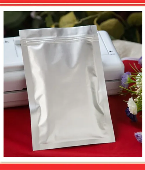 21cm*31cm 100Pcs/lot, zip lock Seal flat bottom aluminum foil bag,wholesale pure foil coffee tea bags