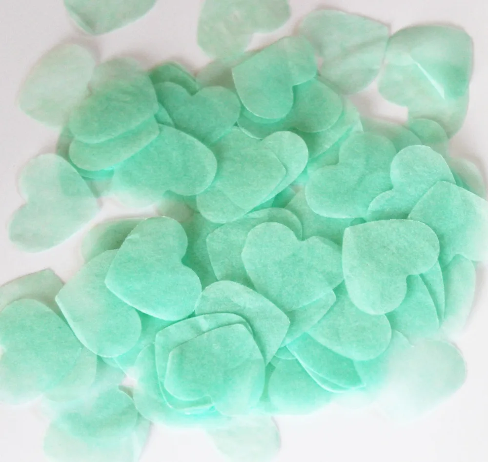 Mint Green WEDDING Tissue paper CONFETTI Throwing Biodegradable VINTAGE ROMANCE  Reception Decorations