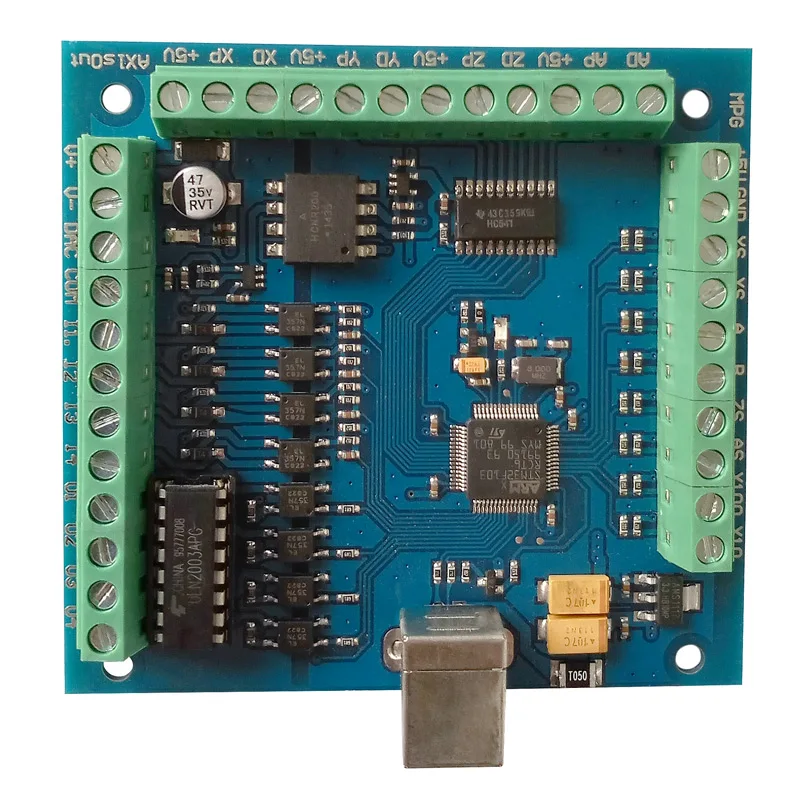 CNC Breakout board USB MACH3, máquina de grabado, 4 ejes, 100KHz, controlador de movimiento paso a paso, tarjeta controladora