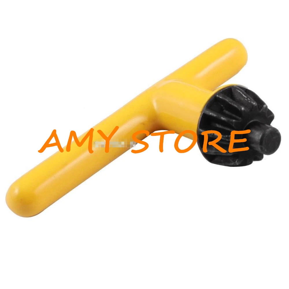 1Pc 11 Teeth 22mm Gear Diameter 8mm Pilot Diameter T Shaped Spanner Drill Chuck Key Tool Yellow