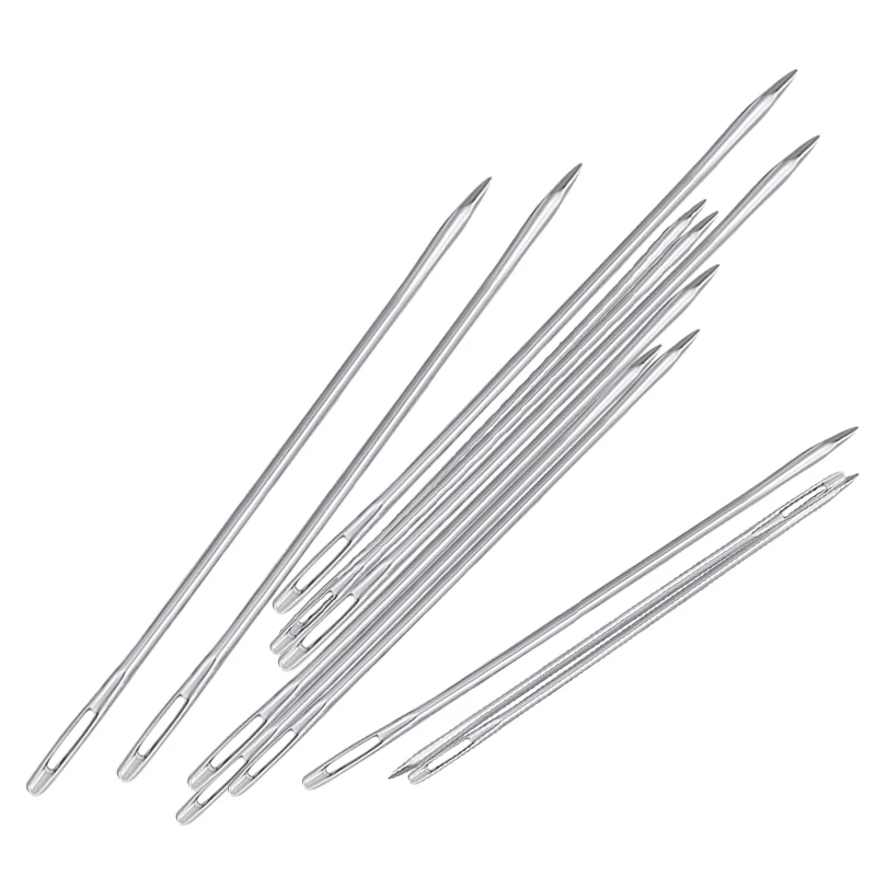 LMDZ 20pcs 70mm Stainless Steel Needle for Leather Sewing Leather hand stitch Stitching Needles Canvas Sewing Leather Tool