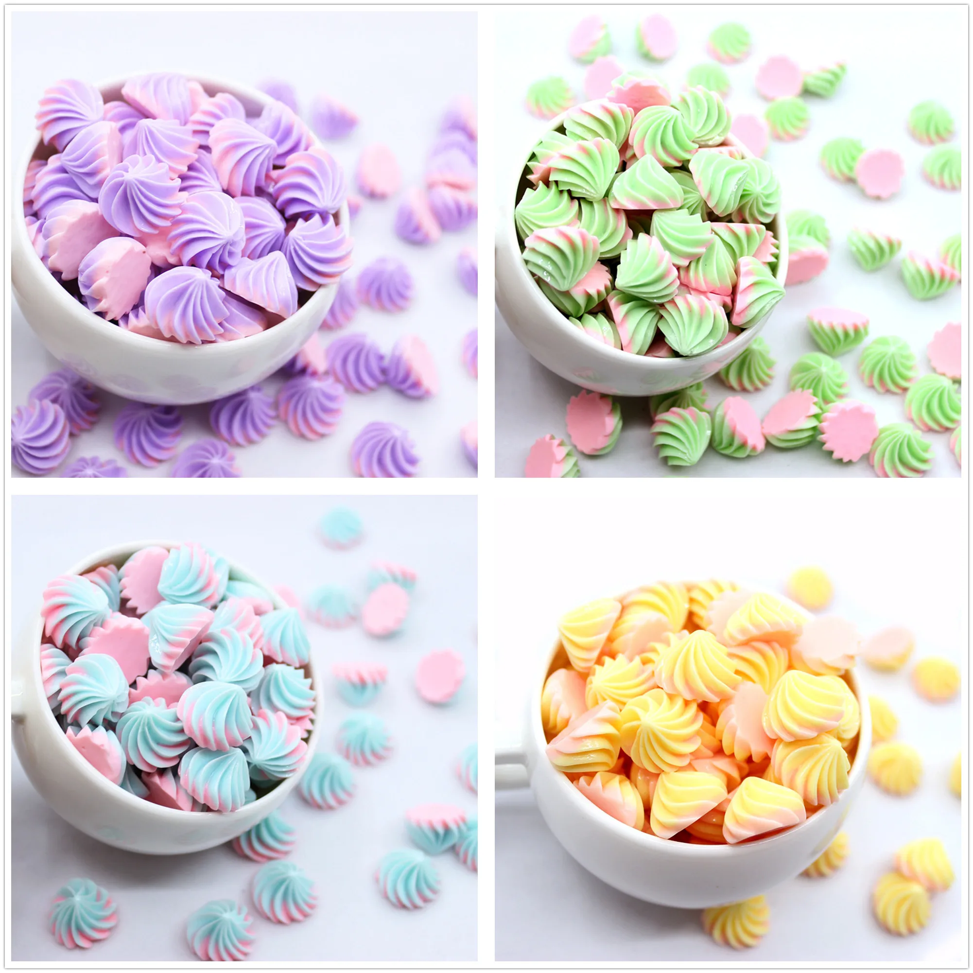 10pcs Mini Sugar Sweet Candy Biscuit Dollhouse Miniature Kitchen Toy Decoration