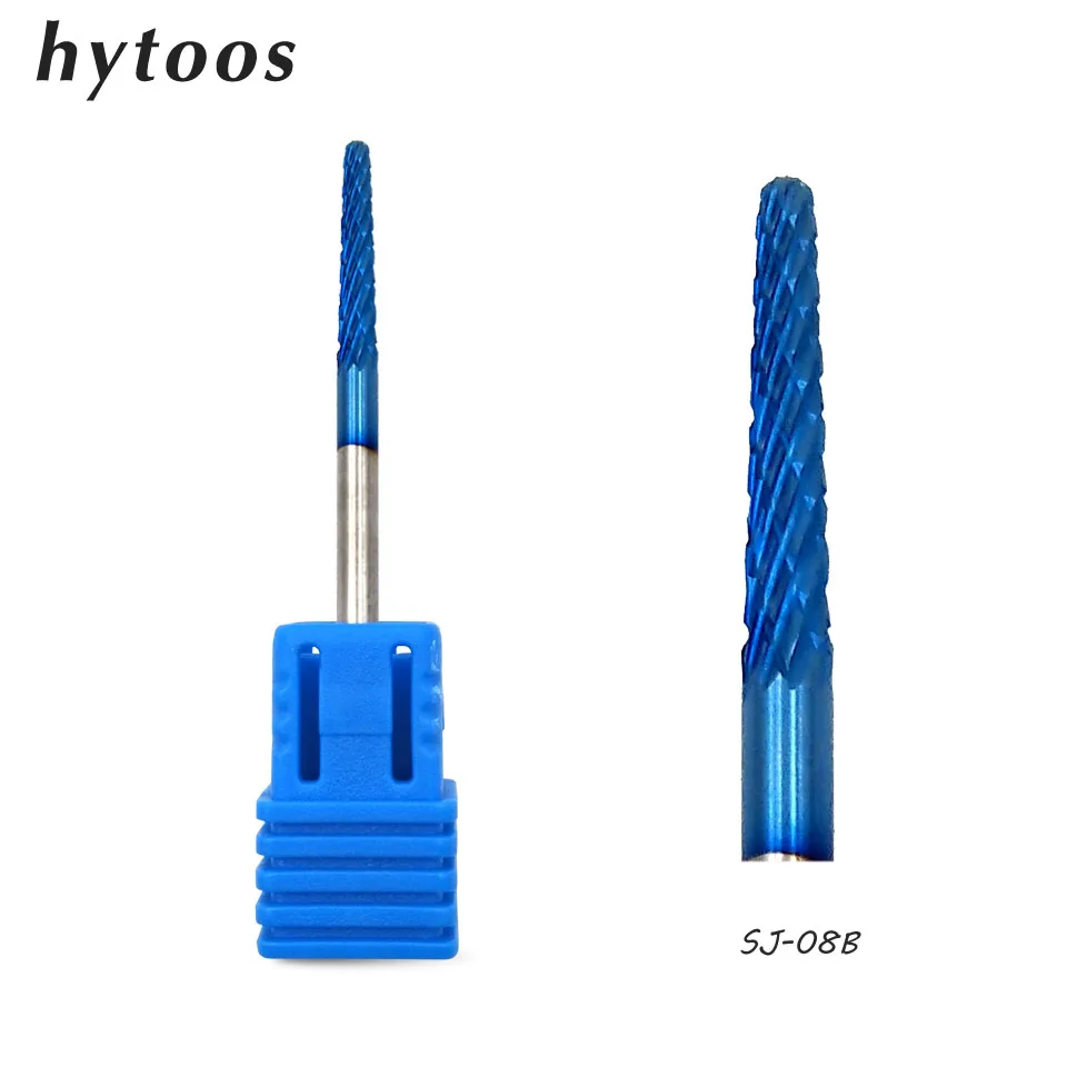 HYTOOS Blue & Rainbow Nail Drill Bit Set