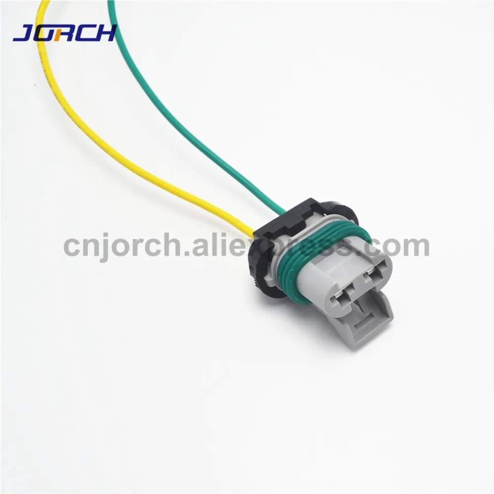 2sets 6.3mm Ford fan plug electronic wire harness headlamp plug power ABS pump Connector with 20cm cable 15363990