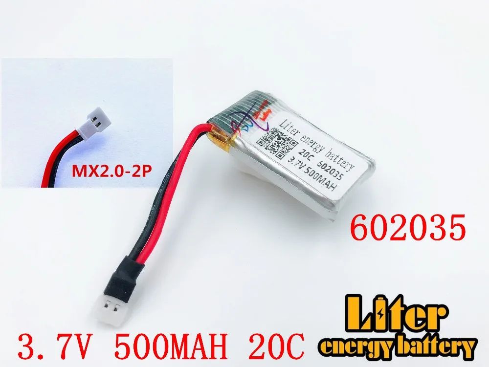 602035 3.7V 500mAh Lipo battery For Hubsan h107d MJXRC F47 Difeida DFD F180 FY310B m62R 3.7 V 500 mah Lipo Battery + USB charger