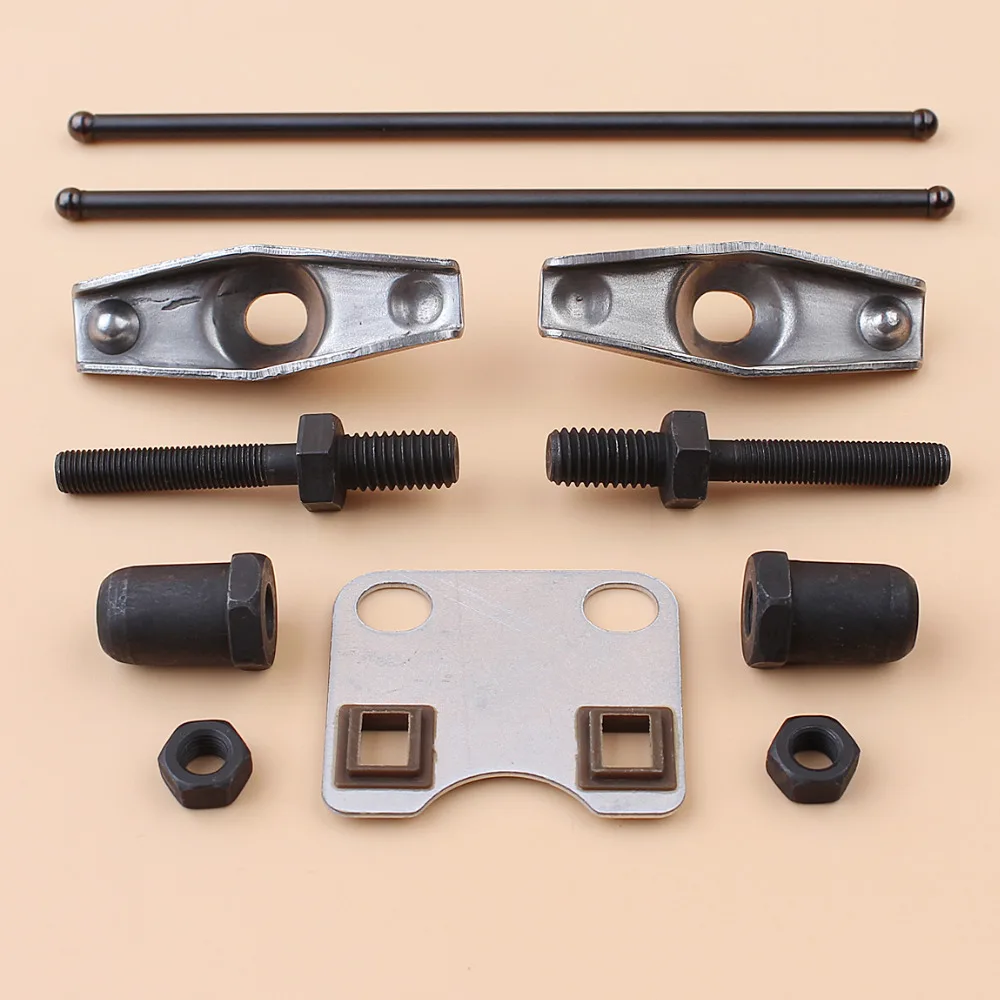 Valve Rocker Arm Stud Push Rod Guide Plate Set For Honda GX160 GX200 Chinese 168F 5.5HP 6.5HP Gas Engine Motor Generator
