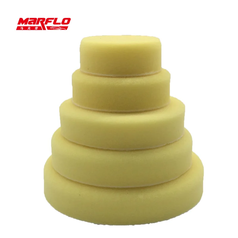 MARFLO Sponge Polishing Pad Dual Action Pad Sponge Buff Polish Pad Heavy Medium Fine Grade 7