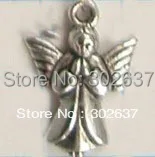 

FREE SHIPPING 200PCS Tibetan silver praying angel charm A15793