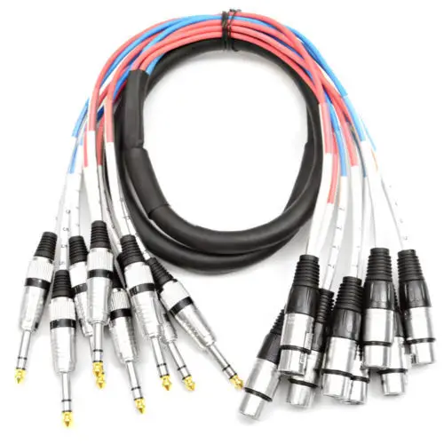 KL Audio 8 Channel 5' XLR Female to 1/4