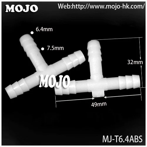 2020 Free shipping!!  MJ-T6.4ABS  Water hose connector (100pcs/lots)