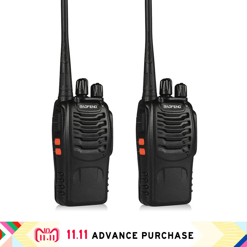 2 pcs baofeng bf-888s walkie talkie portable radio 888s walkie-talkie 888 comunicador purse 10 km hunting intercom walk talk