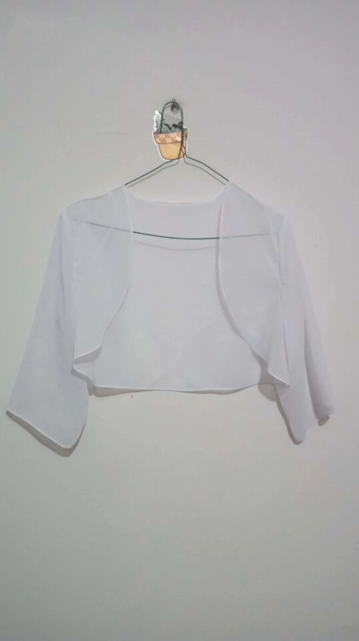 Chaqueta de gasa con Bolero para mujer, abrigo de manga larga 3/4, talla grande, personalizado, alta calidad, para boda