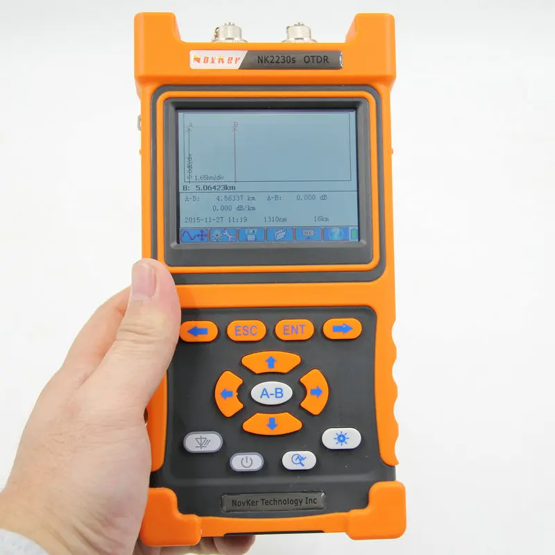 

Supply Handheld NK2230S OTDR 1310/1550nm SM Optical Time Domain Reflectometer Integrated VFL 30/29dB 80-100KM English menu