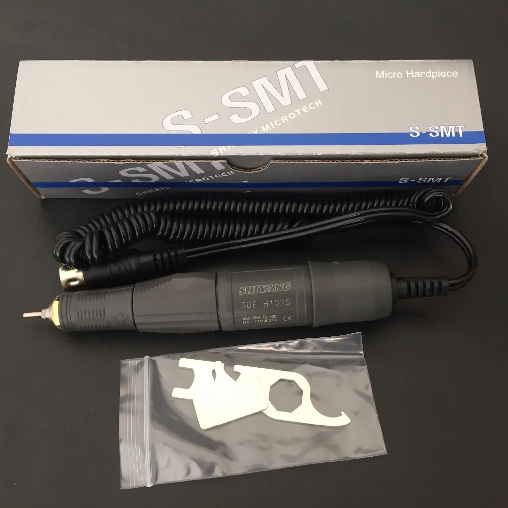 Dental Lab shiyang SDE-H102S 35000RPM Electric Micromotor Motor Handpiece for Polishing 35K RPM 2.35MM & 3.0MM