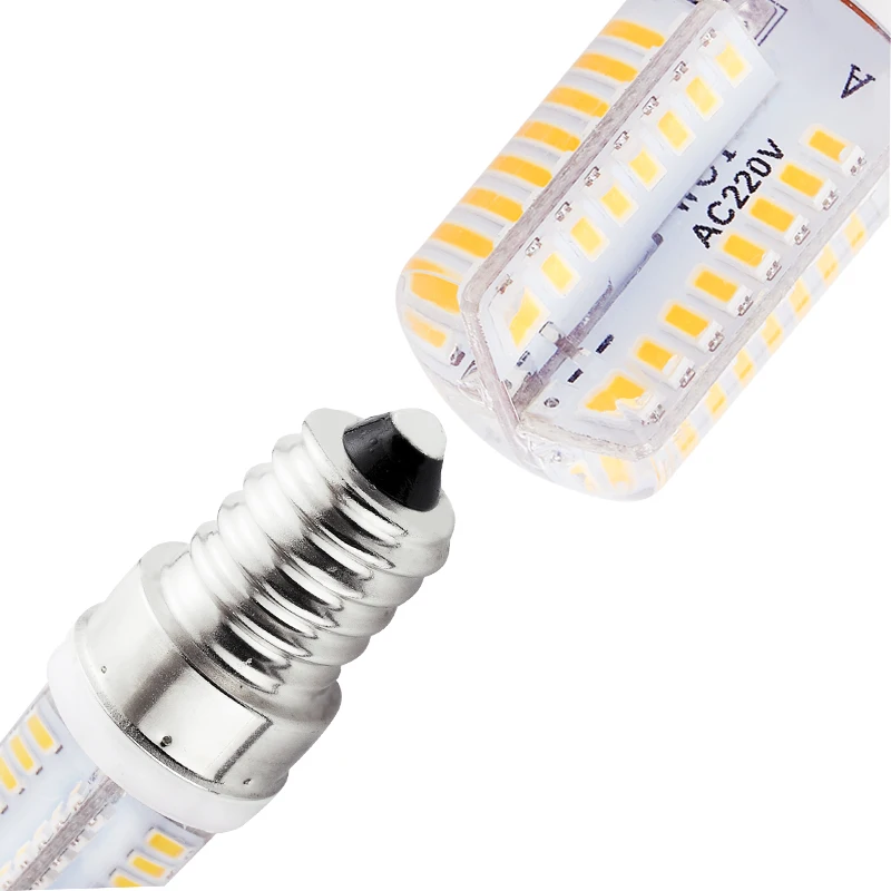 6X E14 LED Bulb Dimmable 110V 220V 3W LED E14 Bombilla 64LED 3014SMD Replace 10W 20W Halogen Lamp Crystal Chandelier 3000k 4000k