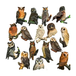 Handmade Painted Cute Owl Series 3D Fridge Magnets Tourism Souvenirs Refrigerator Magnetic Stickers Gift