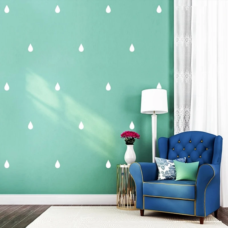 

Removable Rain Drop Vinyl Wall Art Sticker DIY Cute Raindrop Wall Decals For Home kids Room, Living Room Decoration