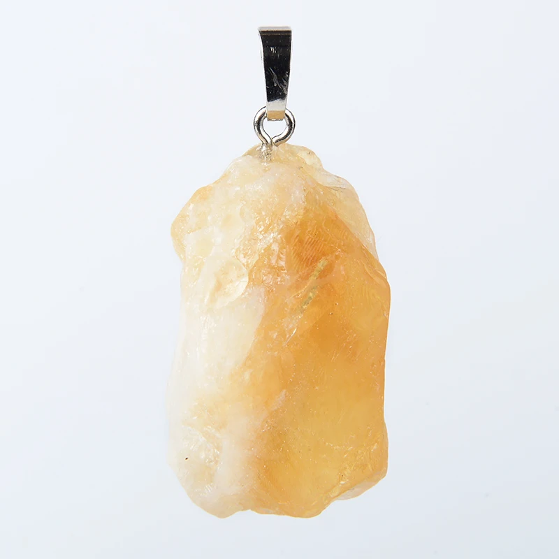 Women Natural Stone Charm Pendant Unique Irregular Amethyst Pink White Yellow Crystal For DIY Necklace Jewelry Making Wholesale
