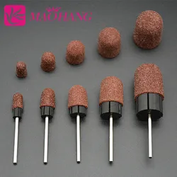 Remove Calluses Nail Art Sanding Caps for Manicure Pedicure Electric Drill Machine Tools 5 Kind Size (1 Handle+1Cap)