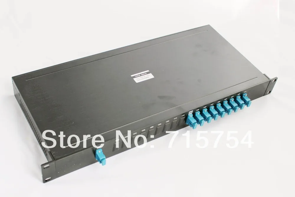 Single Fiber , 4Channel CWDM Mux/Demux fiber optical modules,Low insertion Loss, with 19'1U case, 1470nm~1610nm