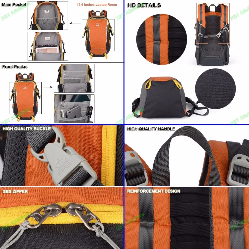 SINPAID Neue Design Reise Rucksack Reiten Tasche für Frauen und Männer Junior Mädchen & Jungen Hohe Qualität Wasserdicht Oxford Material