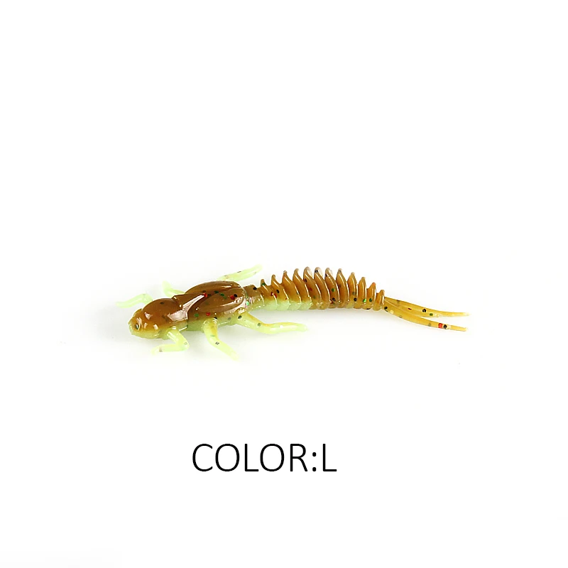 2019 neue Erreichen Weiche Köder Weiche Kunststoff Köder Larve 6 cm/5 cm Schwimmende Süßwasser Swimbaits Silikon Weichen Köder wurm Für Angeln