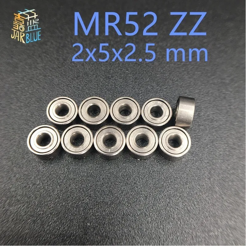 10pcs High quality Low-speed bearings MR52 ZZ  MR52ZZ MR52Z L-520ZZW52 2 x5x2. 5 mm ABEC-5