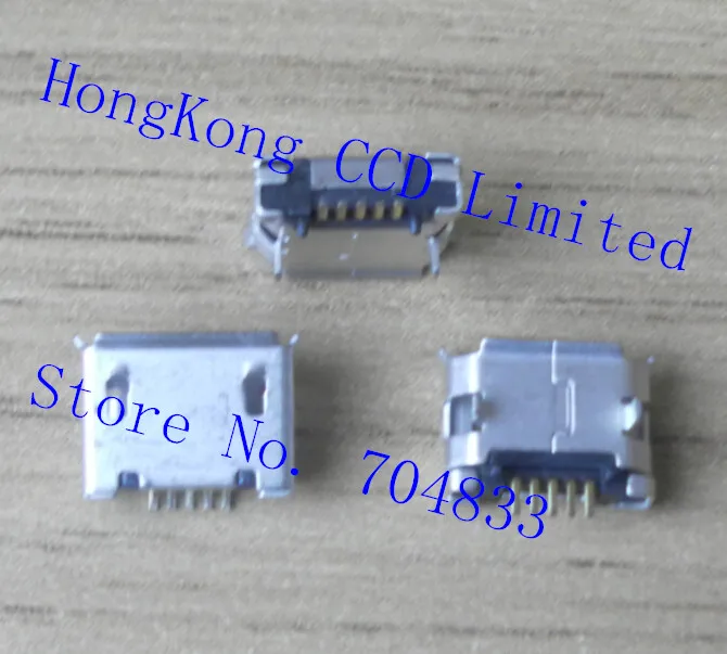 

500pcs/lot widely used micro USB port charging connector for tablet GPS mobile