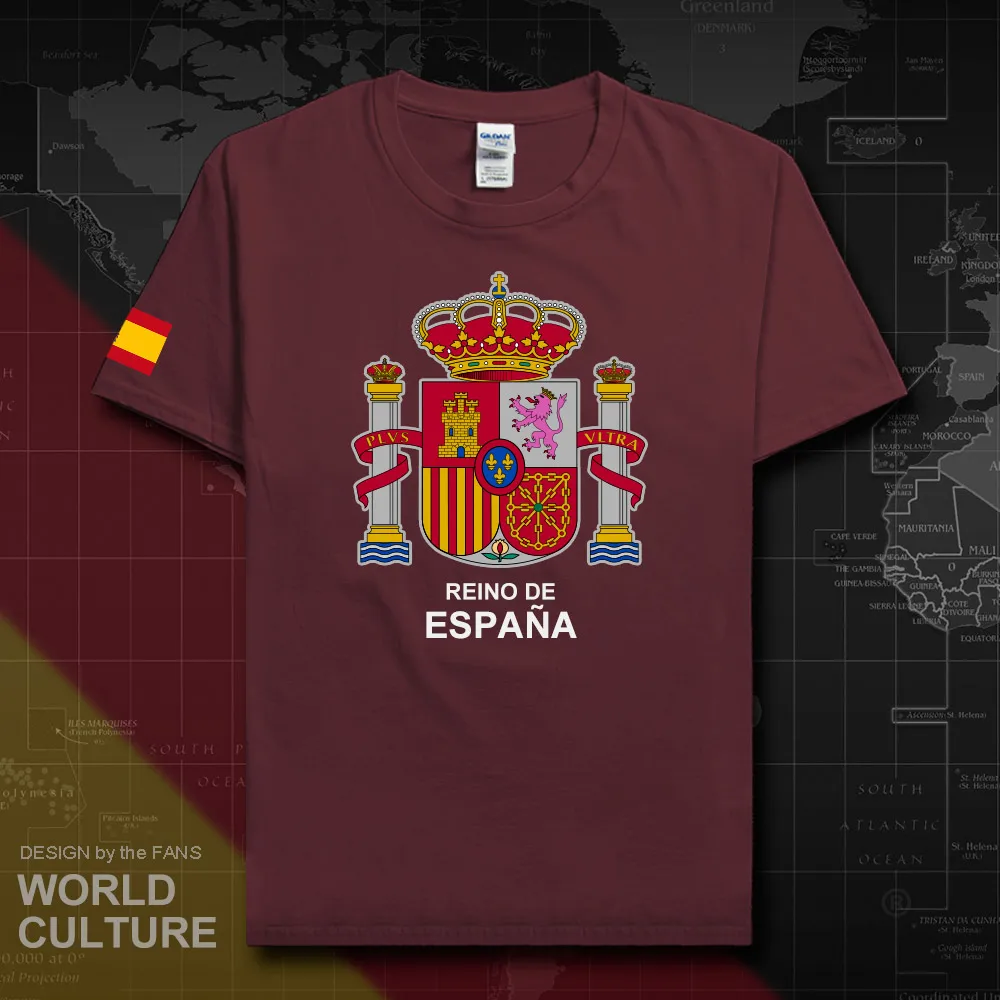 Kingdom of Spain Espana t shirt man 2018 t-shirts cotton nation team cotton meeting tees fitness ESP Spanish Spaniard new 20