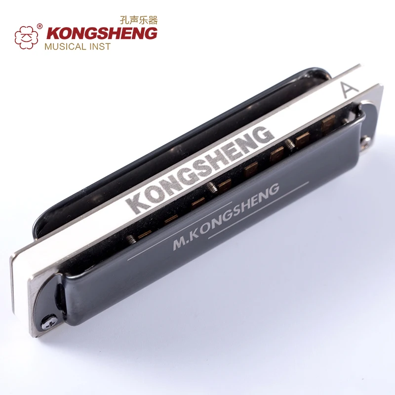 KONGSHENG KS-10BH Tingharp Diatonic Harmonica White Comb Major and Paddy Richter Tuning