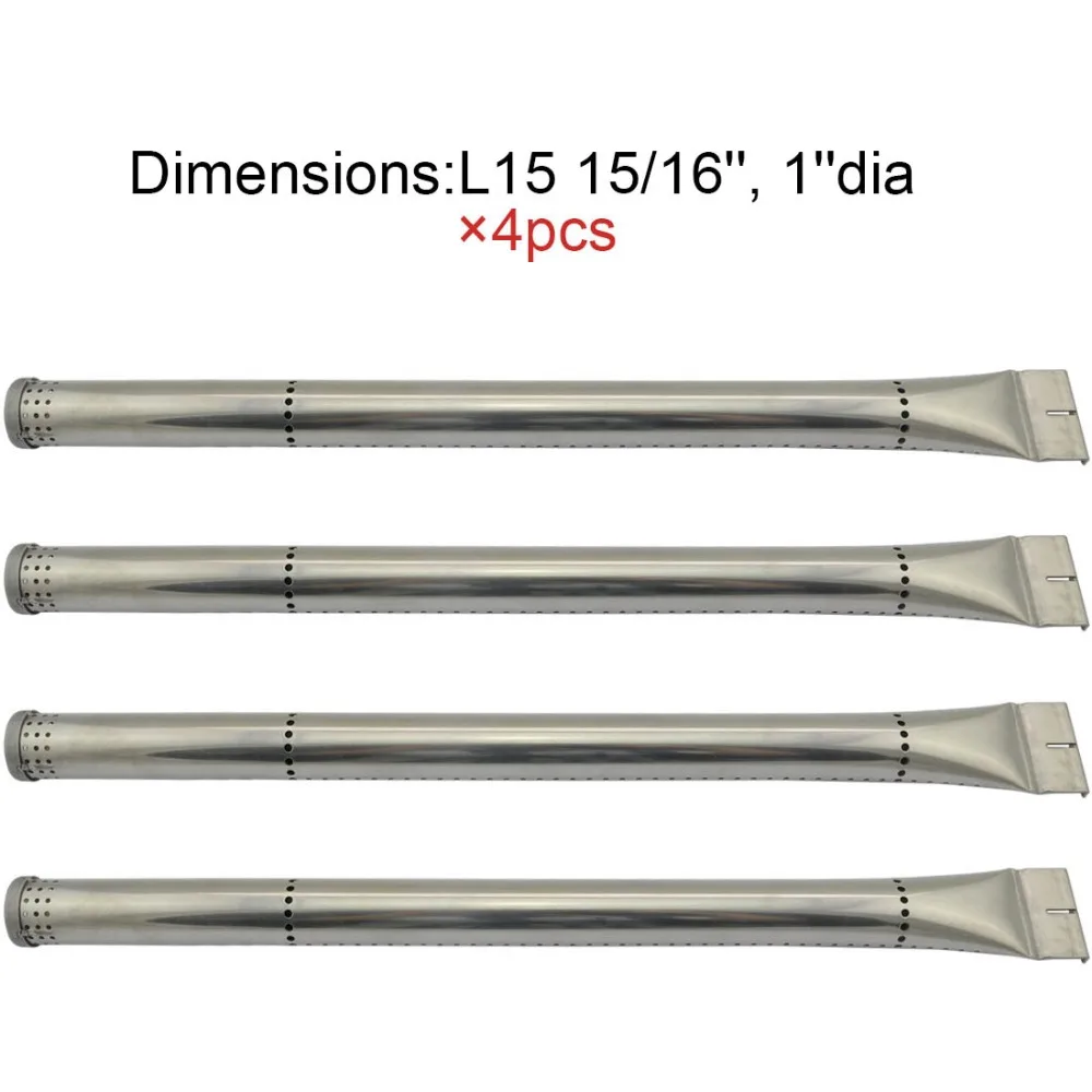 

BBQ Parts Gas Grill Replacement 15.9 Inch (40.4cm) Stainless Steel Burner 4pack