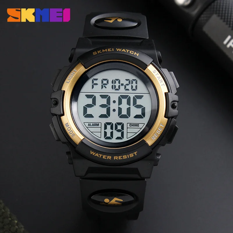 SKMEI Brand Children Watches LED Digital Multifunctional Waterproof Wristwatches Outdoor Sports Watches for Kids Boy Girls