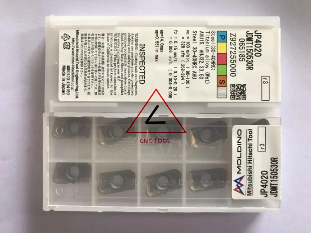 

JDMT150530R JP4020 10pcs Hitachi high cutting performance CNC indexable inserts