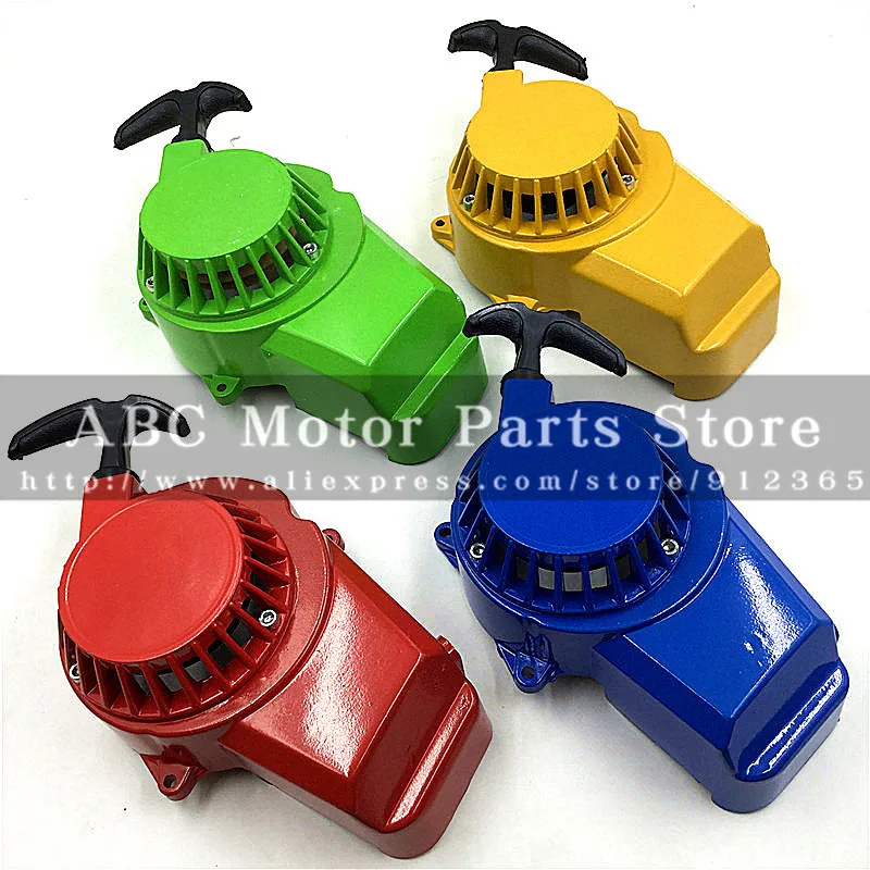 Pull Starter Start Aluminum Thicken for 47cc 49cc gas minimoto pocket bike mini dirt bike crosser quad atv motorcycle