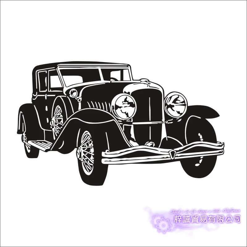 Car Sticker Vehicle Decal Classic Cars Posters Vinyl Wall Decals Pegatina Quadro Parede Decor Mural Car Sticker