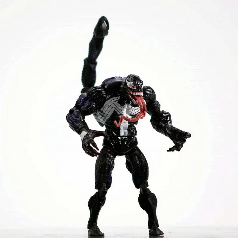 Marvel Comic 6 "película clásica Venom Scorpion Tail 7" figura de acción