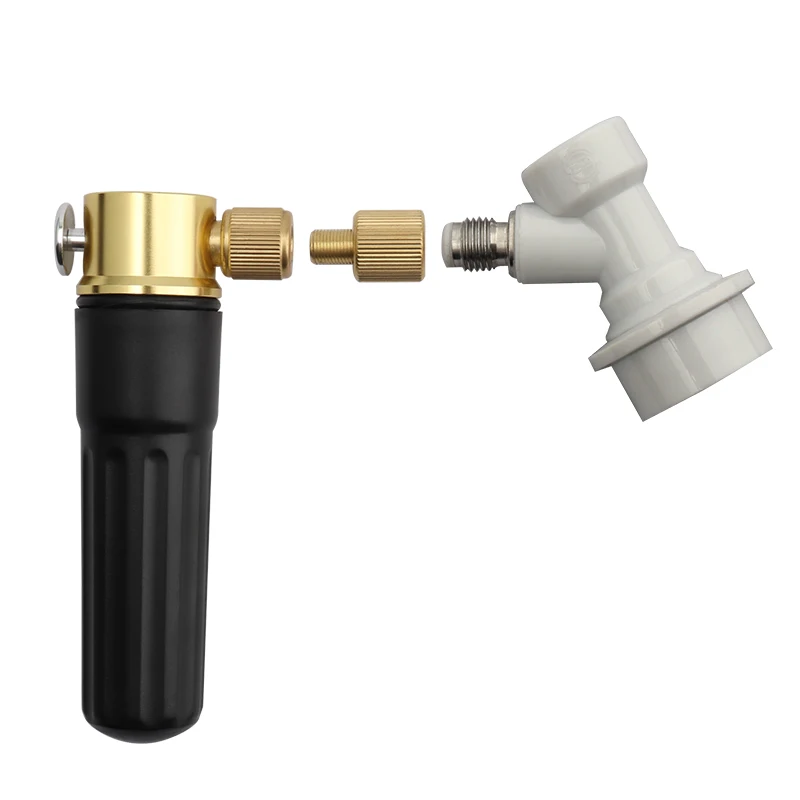CO2 Keg Charger Home Brew Supplies Kegging Gas Charger Homebrew CO2 Cartridges with Gas Ball lock
