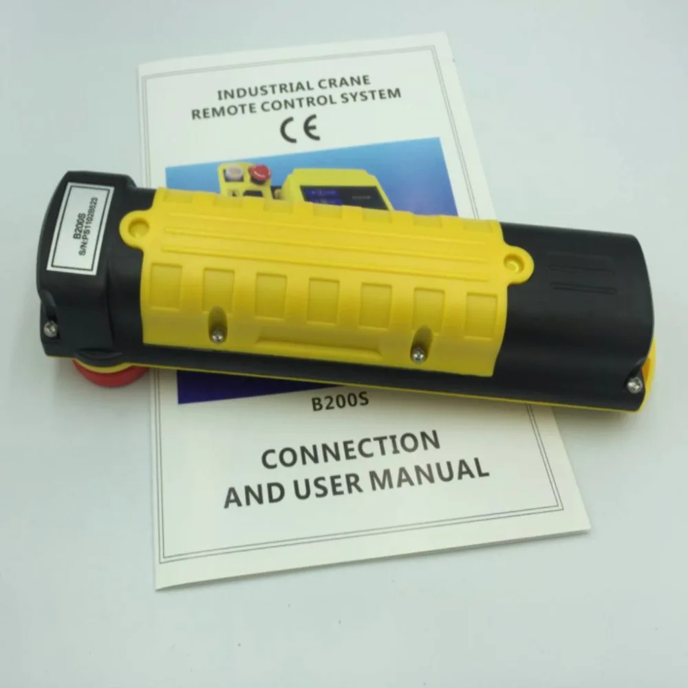 Imagem -03 - Velocidade Transmissores Controle Grua Guindaste Rádio Controle Remoto Botão Interruptor Controlador do Sistema com E-stop 2