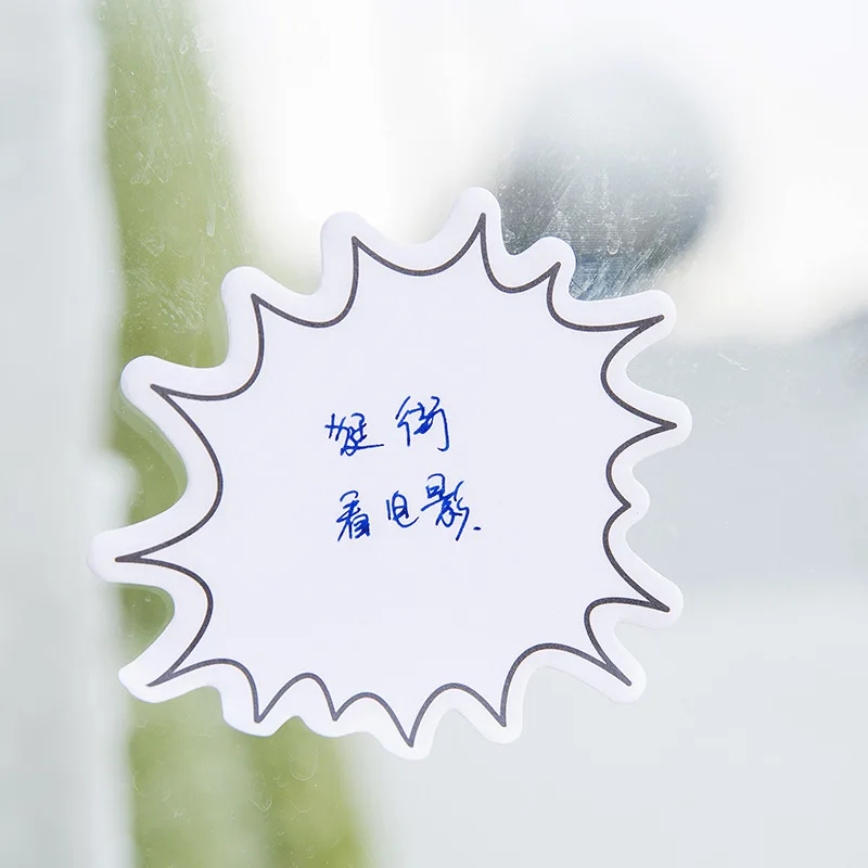 Creative Dialog box Sticky Notes Memo Pad Paper Sticker Gift cute Cartoon Message Wall stickers Fridge N times