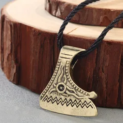 CHENGXUN Viking Perun Axe Men Necklace Retro Style Religious Collier Nordic Odin's Thor Hammer Pendant Gothic Jewelry