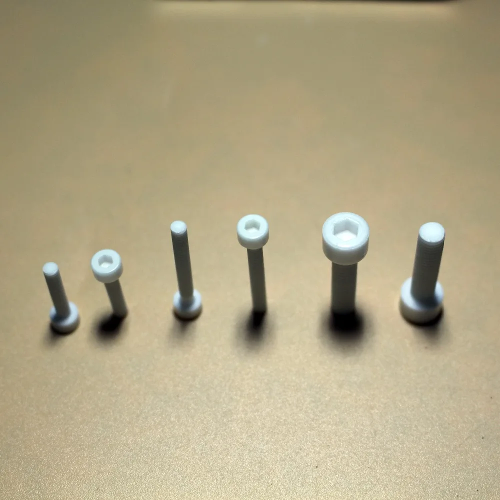 Zirconia ceramic screw with washer/ antioxidant, high temperature resistant, acid base, high strength screw /M3*45