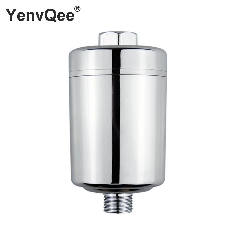 High flow replaceable universal KDF Shower Water Filter for bathroom beauty skin heavy metal chlorine impurities removal