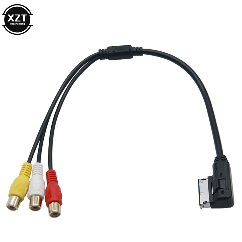 New Car AMI MDI MMI AUX Cable USB RCA DVD Video Audio Input AUX Cable Wire  For Audi A4 A6 A7 A8 Q5 Q7 For VW 