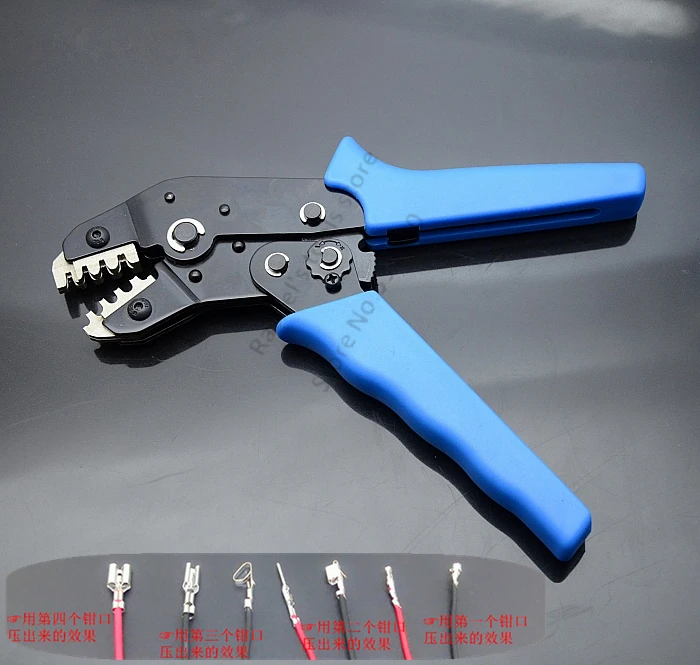 Crimping Tool for AWG28-18 (0.08-1.0 mm2) XH2.54/Dupont 2.54/2.8/3.0/3.96/4.8/KF2510/JST Connectors Terminal Crimper Plier