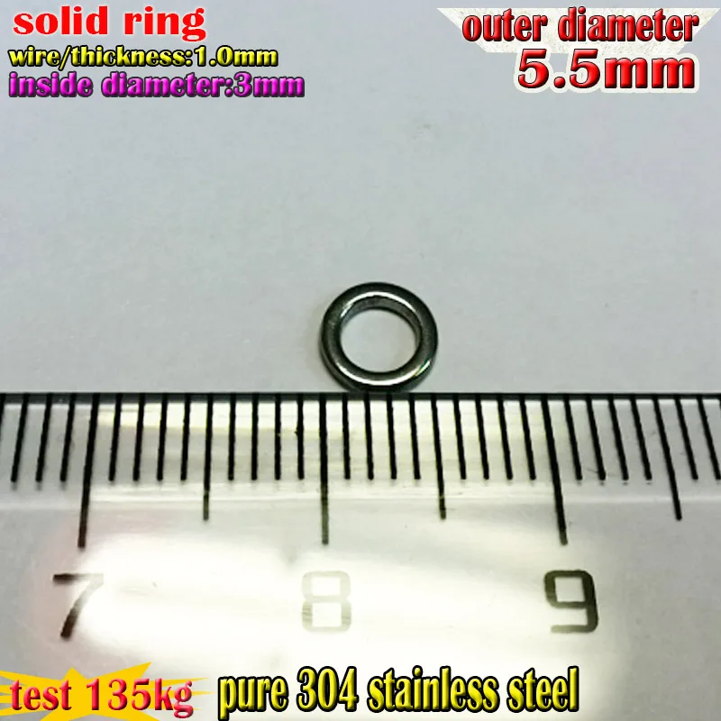 

fishing solid rings with fishlures size1.0mm*3.5mm*5.5mm quantity 500pcs/lot best stainless steel